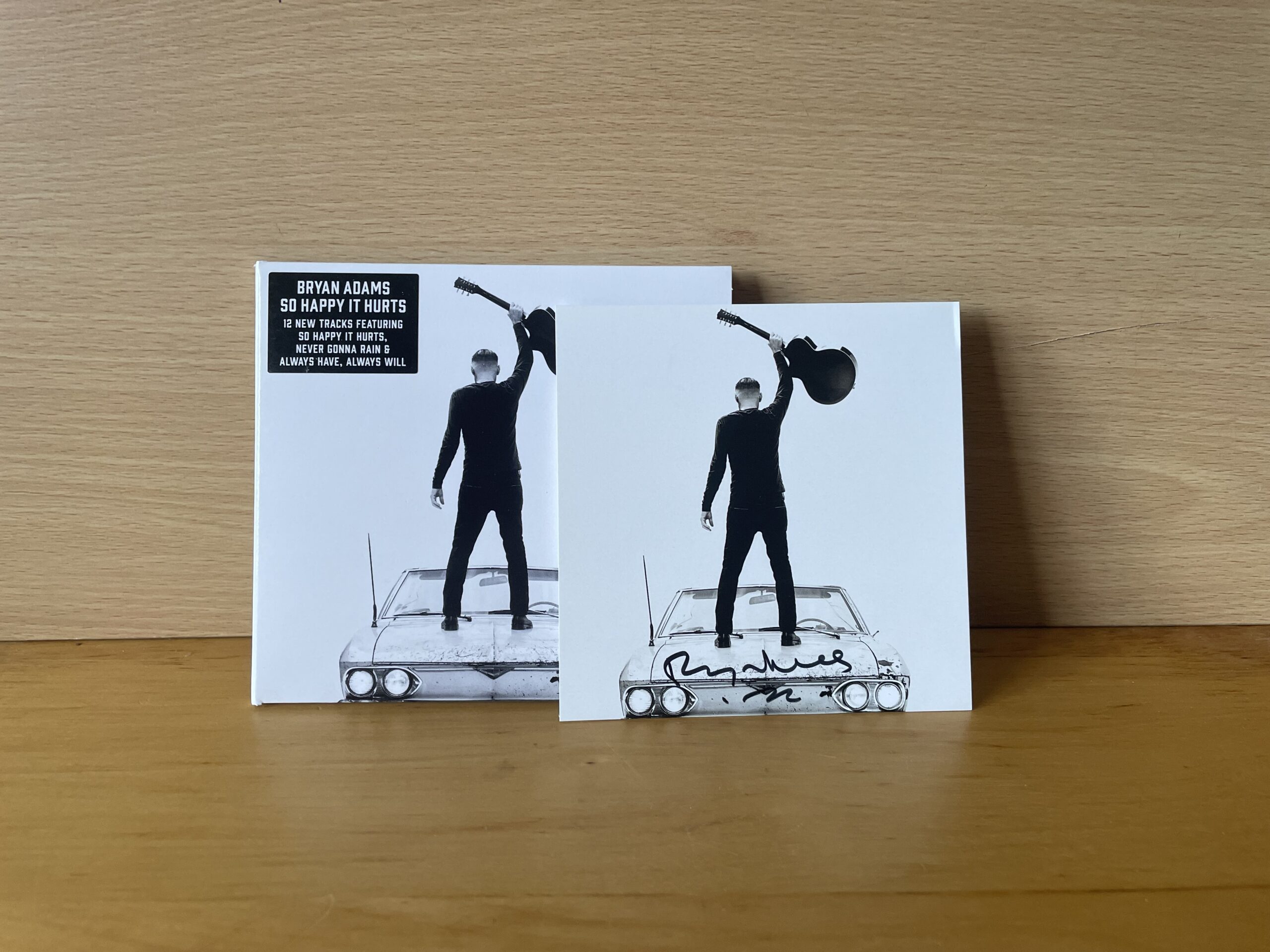 Bryan Adams Signed Album Card