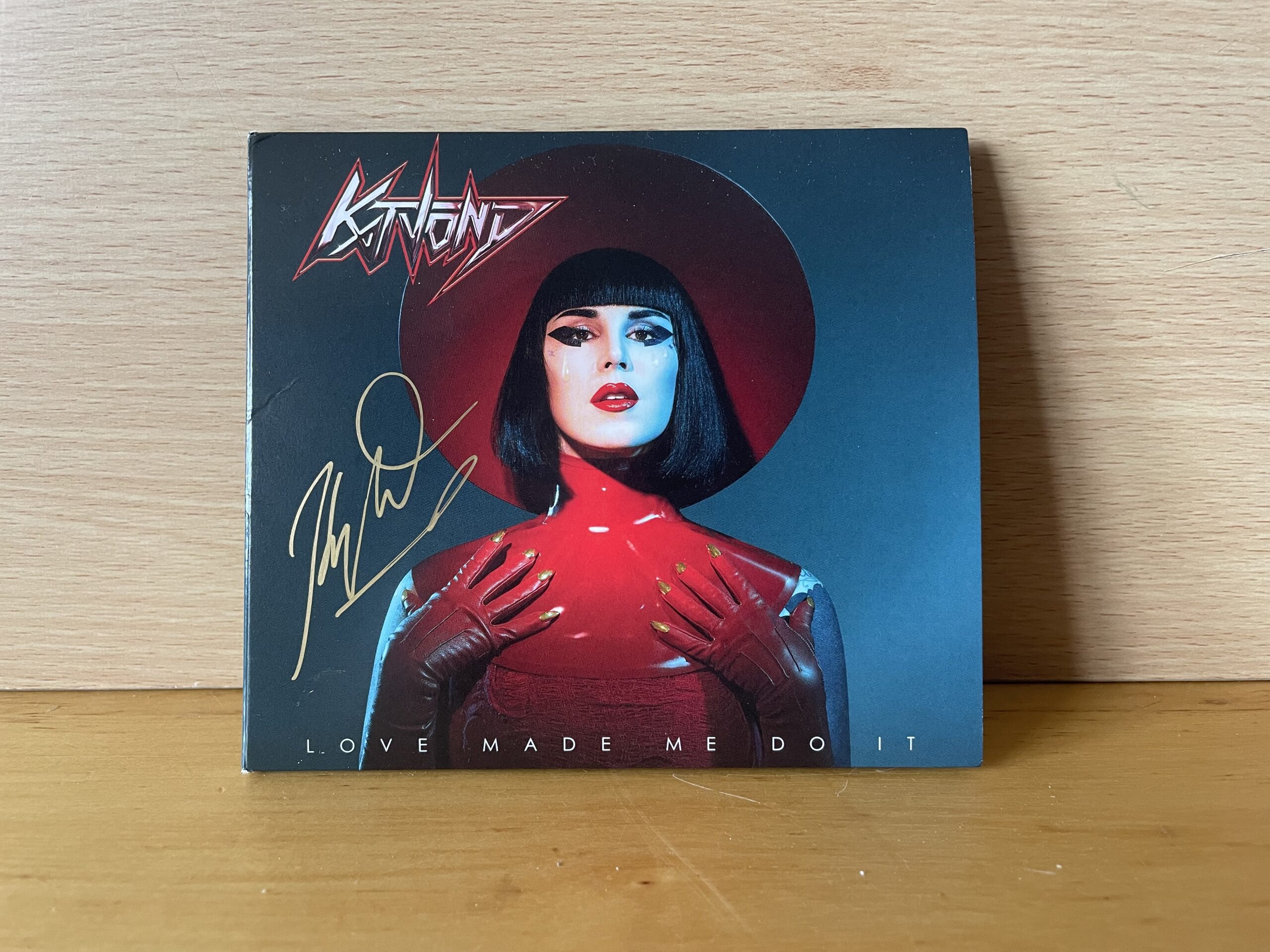 Kat Von D Signed CD Cover