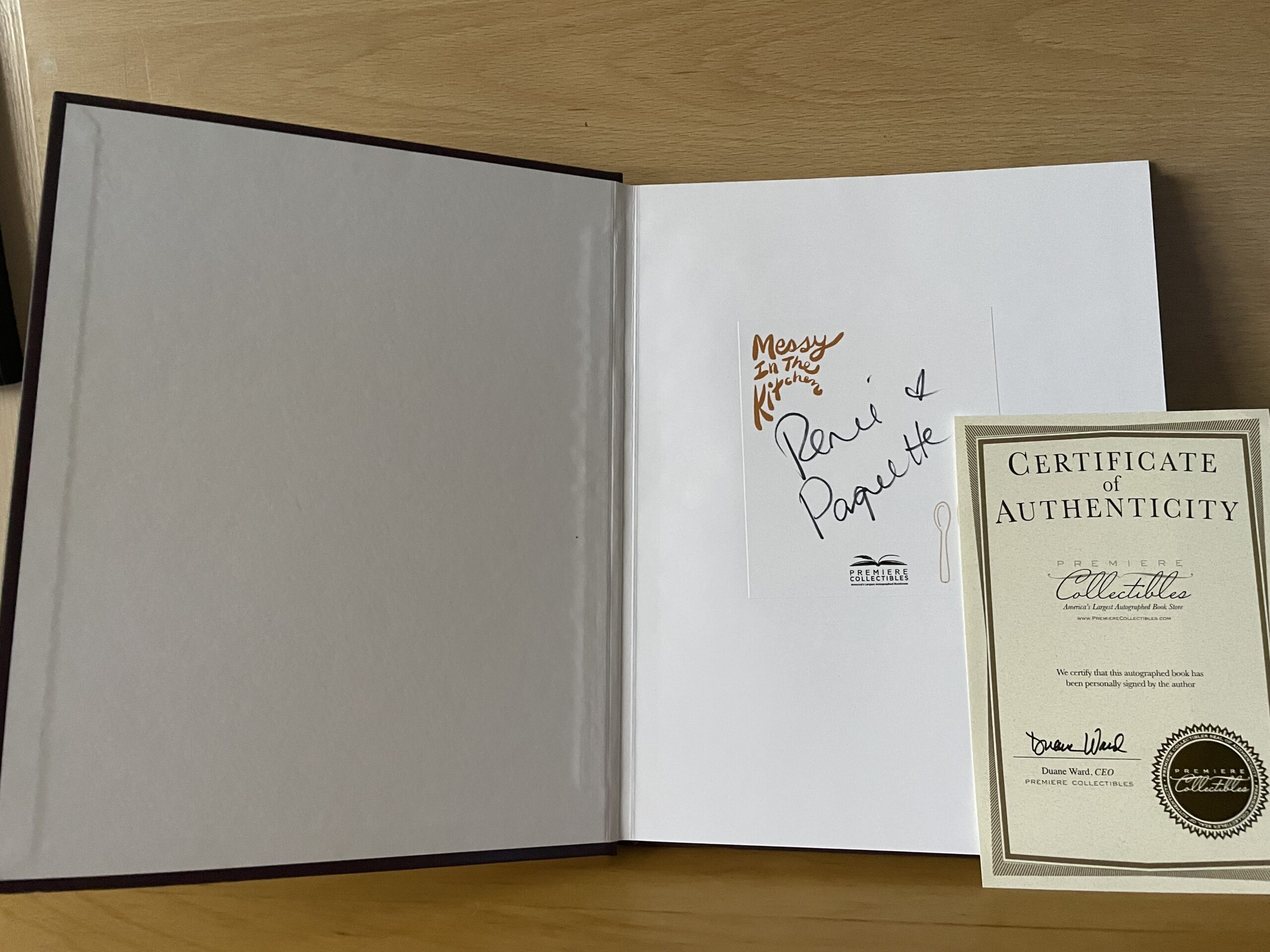 Renee Paquette Signed Book