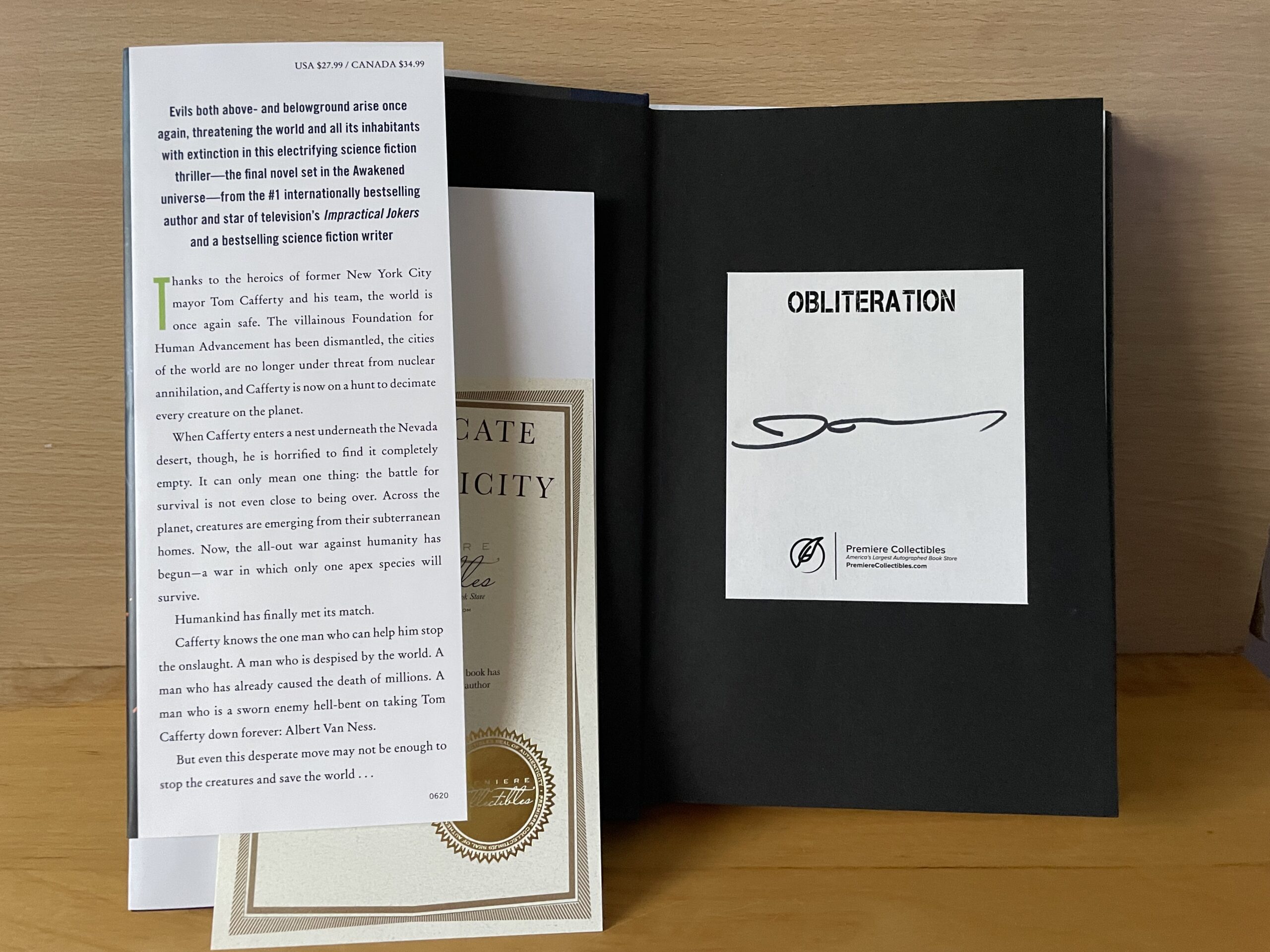 James Murray Signed Book