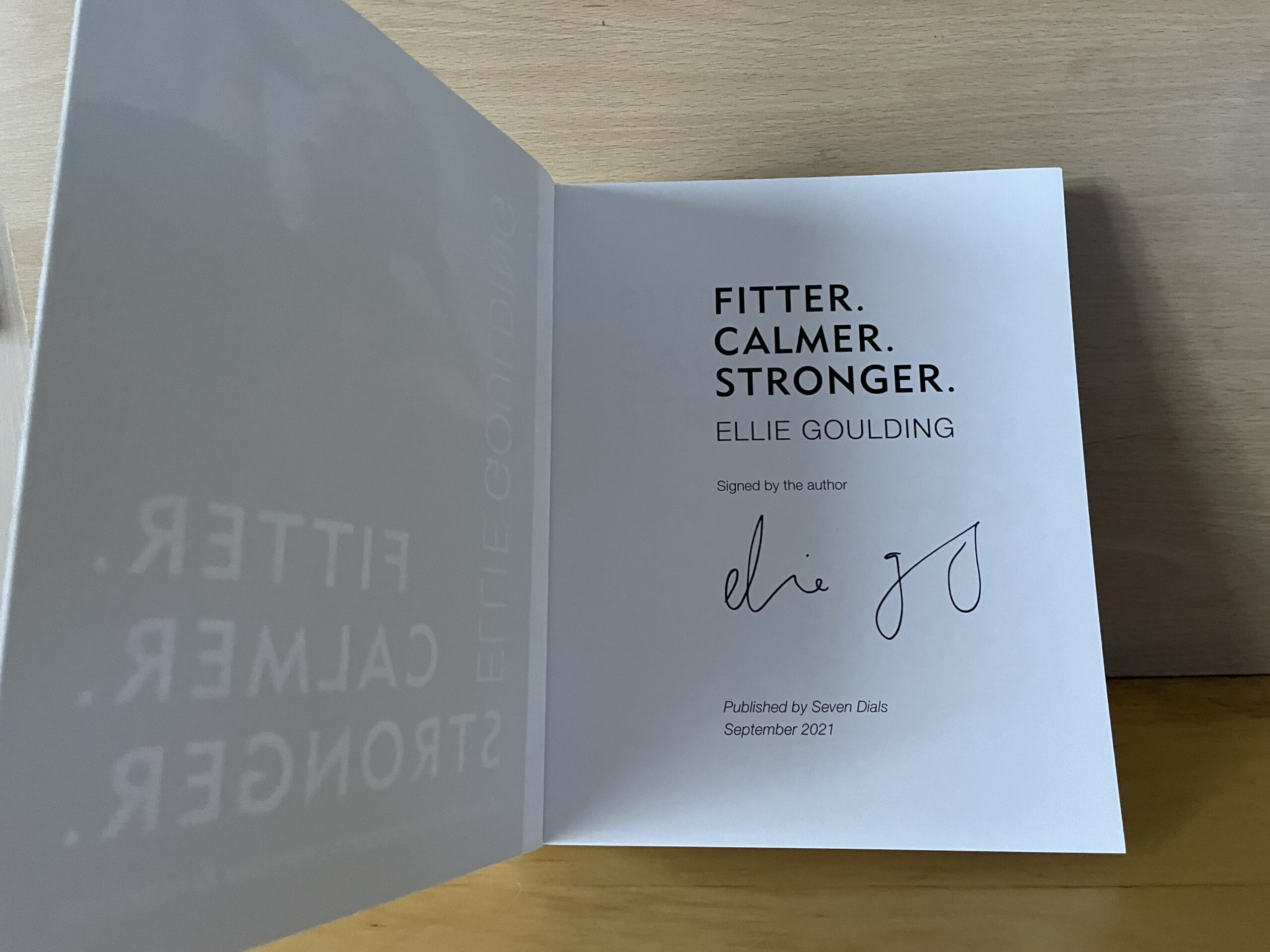 Ellie Goulding Signed Book